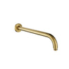 Shower Arm - Round Premium Range, Brushed Gold Finish