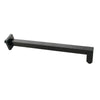 Shower Arm - Premium Range Square 400mm, Matt Black Finish