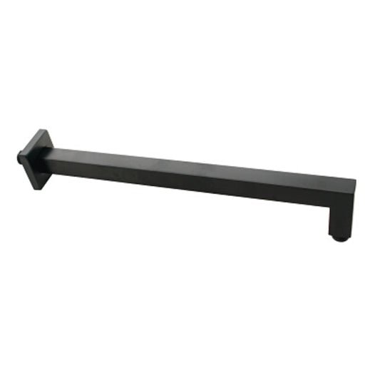 Shower Arm - Premium Range Square 400mm, Matt Black Finish