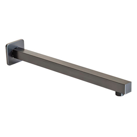Shower Arm - Premium Range Square Brushed Gun Metal Finish