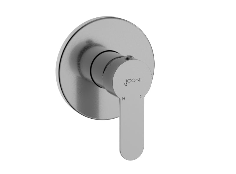 Shower/Bath Mixer/Concealed Mixer – Aquarius Icon Range, Brushed Stainless Steel Finish