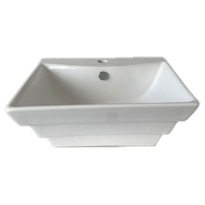 Basin Free Standing Sandy – Ceramic, 1 Tap Hole, Icon Premium Range, White