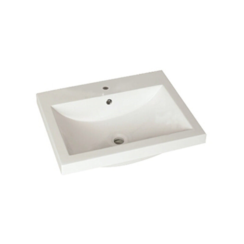 Basin Composite – Single, 600mm, 1 Tap Hole