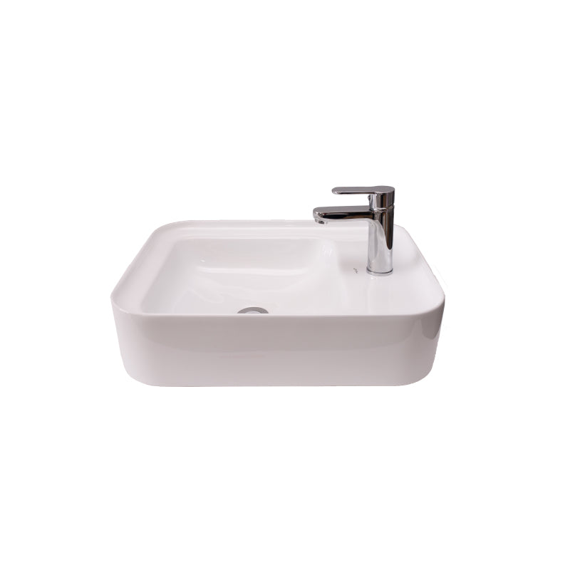 Basin Free Standing Cheryl – Ceramic, 1 Tap Hole, Icon Premium Range, White