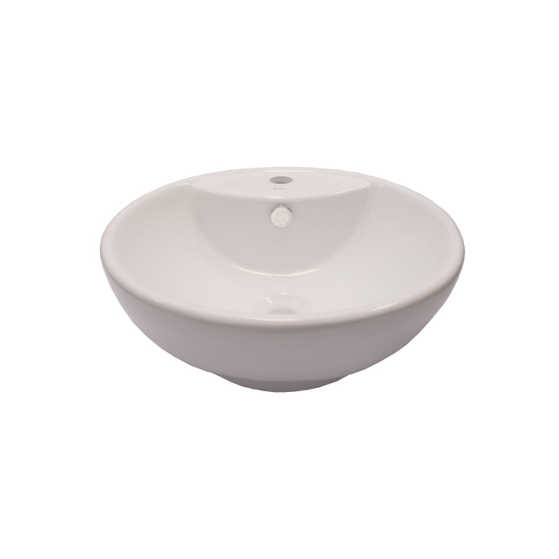 Basin Free Standing Gabriella– Ceramic, 1 Tap Hole, Icon Premium Range, White