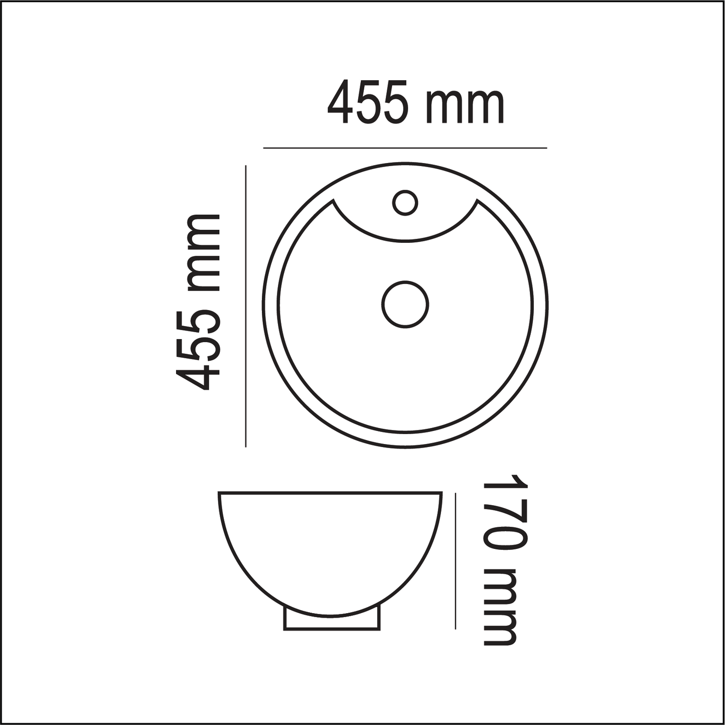 Basin Free Standing Gabriella– Ceramic, 1 Tap Hole, Icon Premium Range, White and Champagne 2 tone design