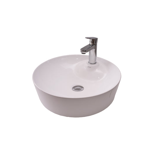 Basin Free Standing Katie – Ceramic, 1 Tap Hole, Icon Premium Range, White