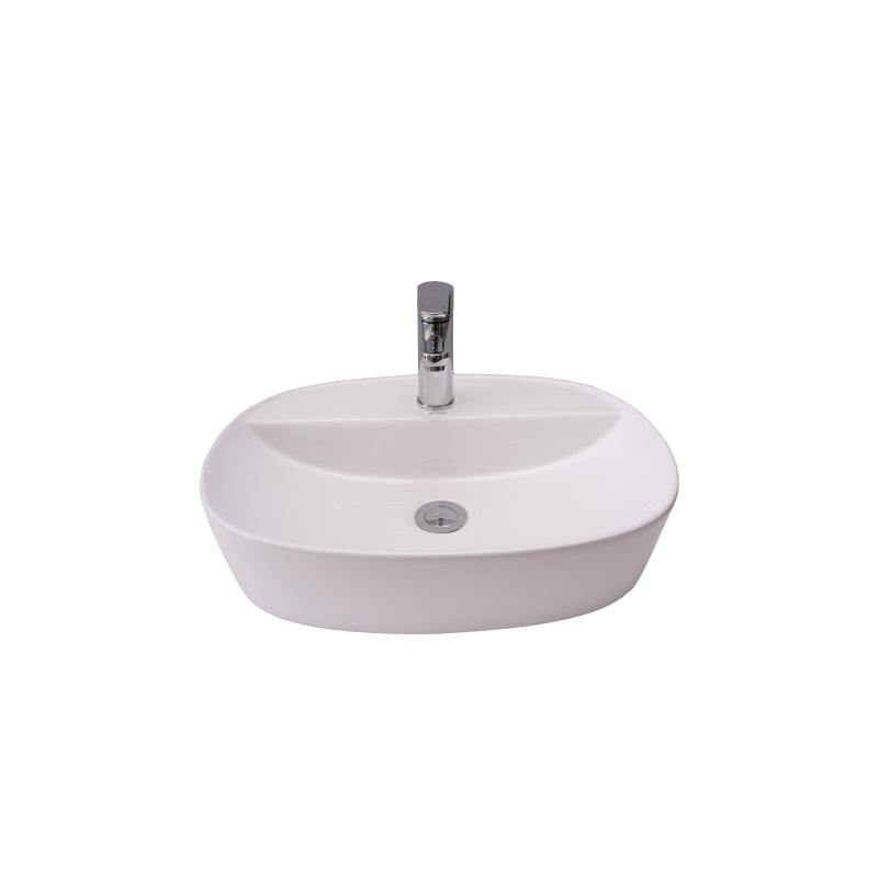 Basin Free Standing Kelly – Ceramic, 1 Tap Hole, Icon Premium Range, White