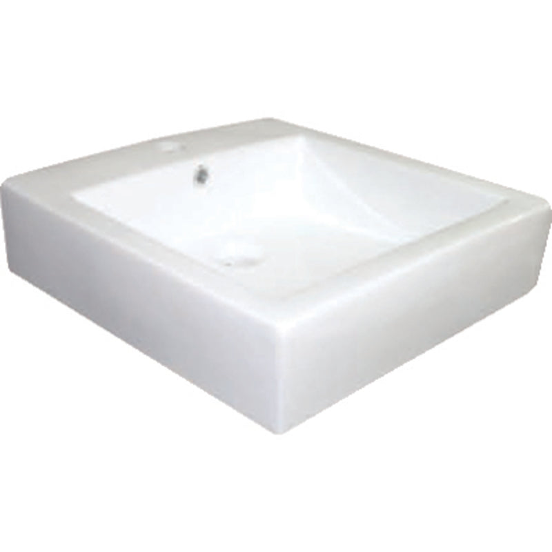 Basin Free Standing Pamela – Ceramic, 1 Tap Hole, Icon Premium Range, White