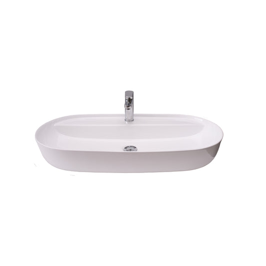 Basin Free Standing Victoria – Ceramic, 1 Tap Hole, Icon Premium Range, White