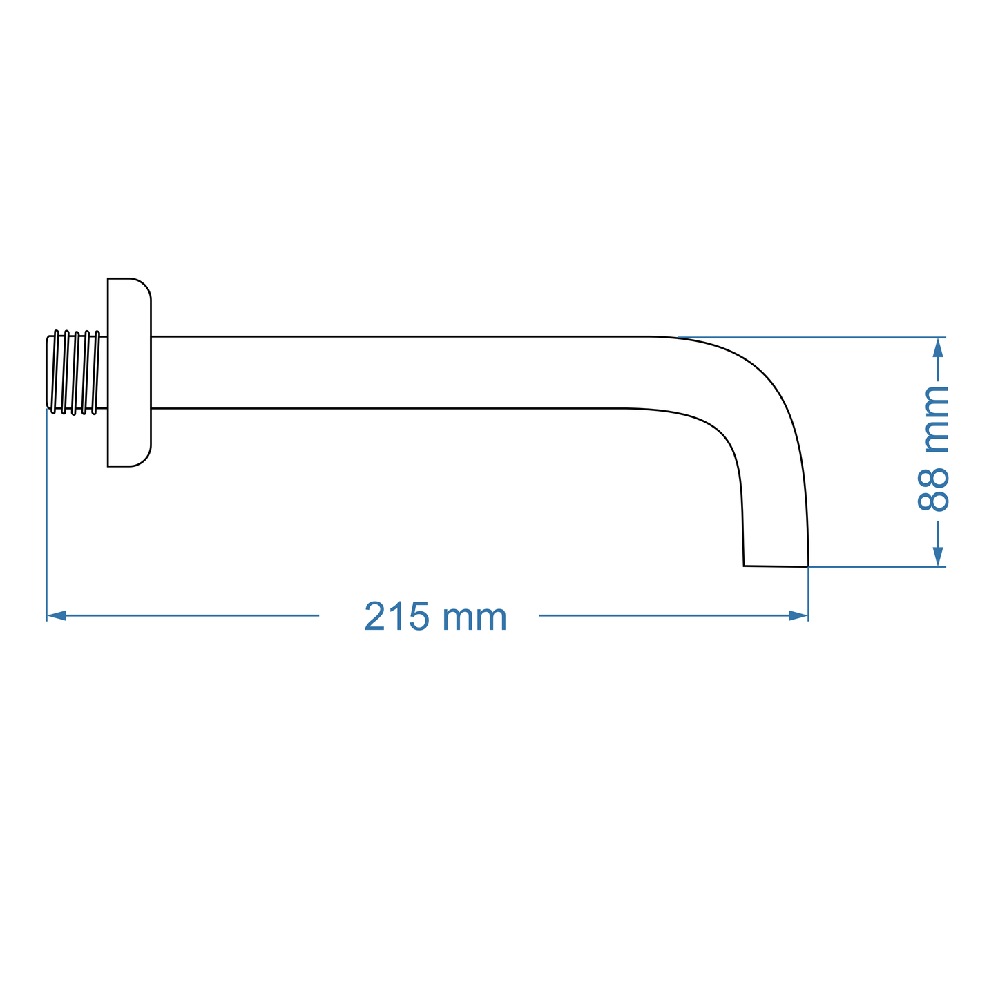 Spout - Premium Range, (L) 21.5cm | (H) 8.8cm