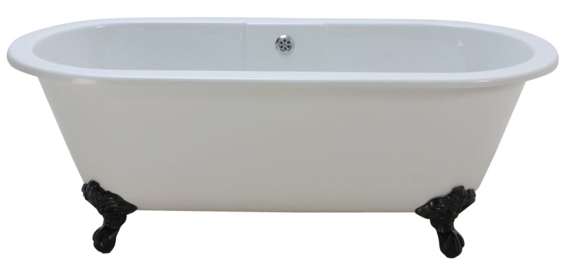 Bath Freestanding Rectangular - Cambridge 1750mm with Cast Iron Feet