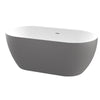 Bath Freestanding Oval - Aquarius Silver Acrylic 1440mm