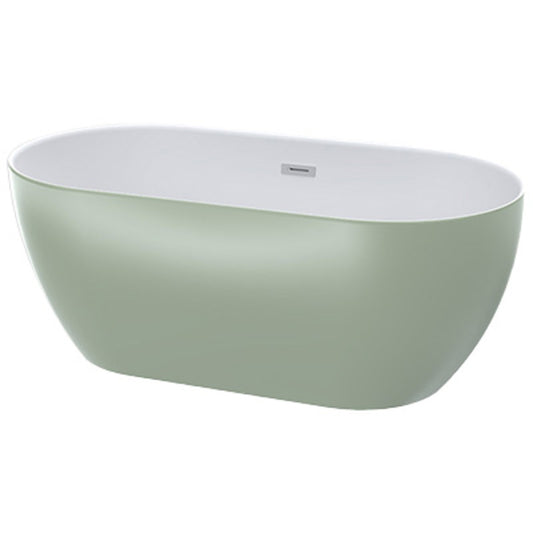 Bath Freestanding Oval - Luna Green Acrylic 1620mm