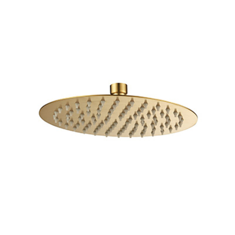 Shower Rose - Stainless Steel Round 8", Brushed Gold Finish