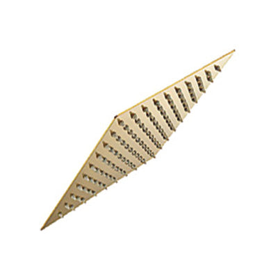 Shower Rose - Stainless Steel Square 8", Brushed Gold Finish