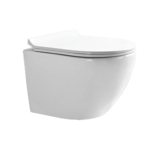 Wall-Hung Pan Coal – Round, Polished White, Icon Premium Range