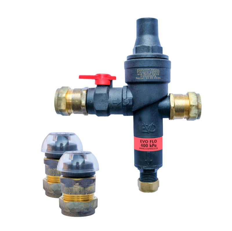 Geyser Valve - Evo, 400kPA, Including Vacuum Breakers, 22mm
