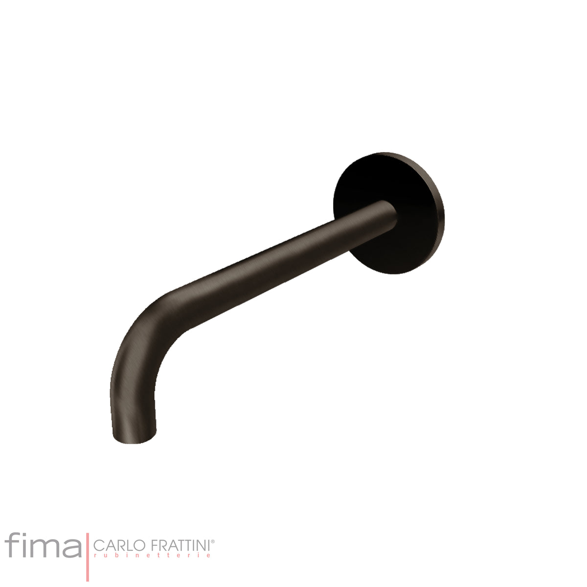 Bath Spout, Fima Wall Mounted, Round, 200mm, Polished Chrome Finish, DZR Brass
