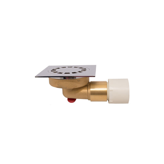 Floor Drain - Square, Brass, 120mmx120mm