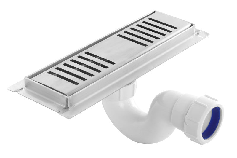 Shower Channel - Brushed Stainless Steel Finish, 250mm