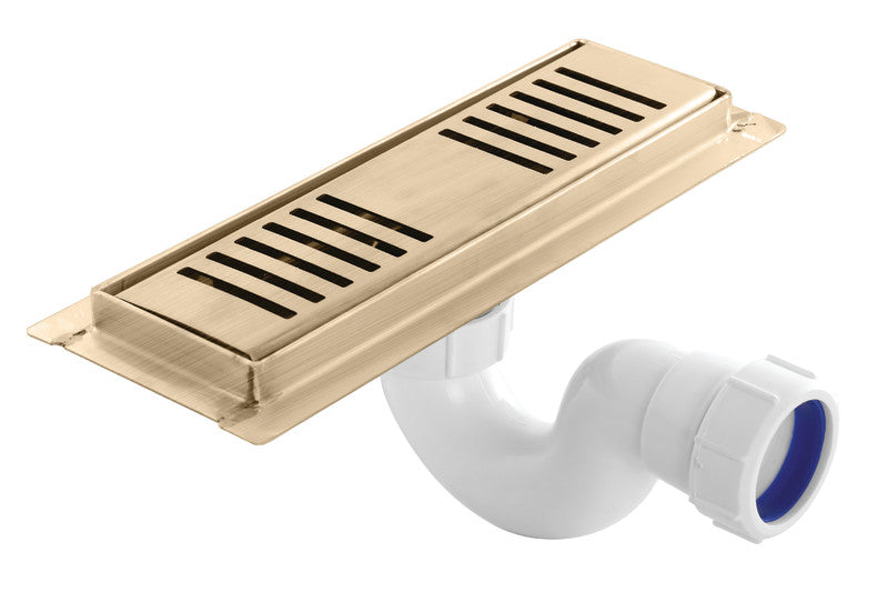 Shower Channel - Stainless Steel 250mm, Brushed Gold Finish