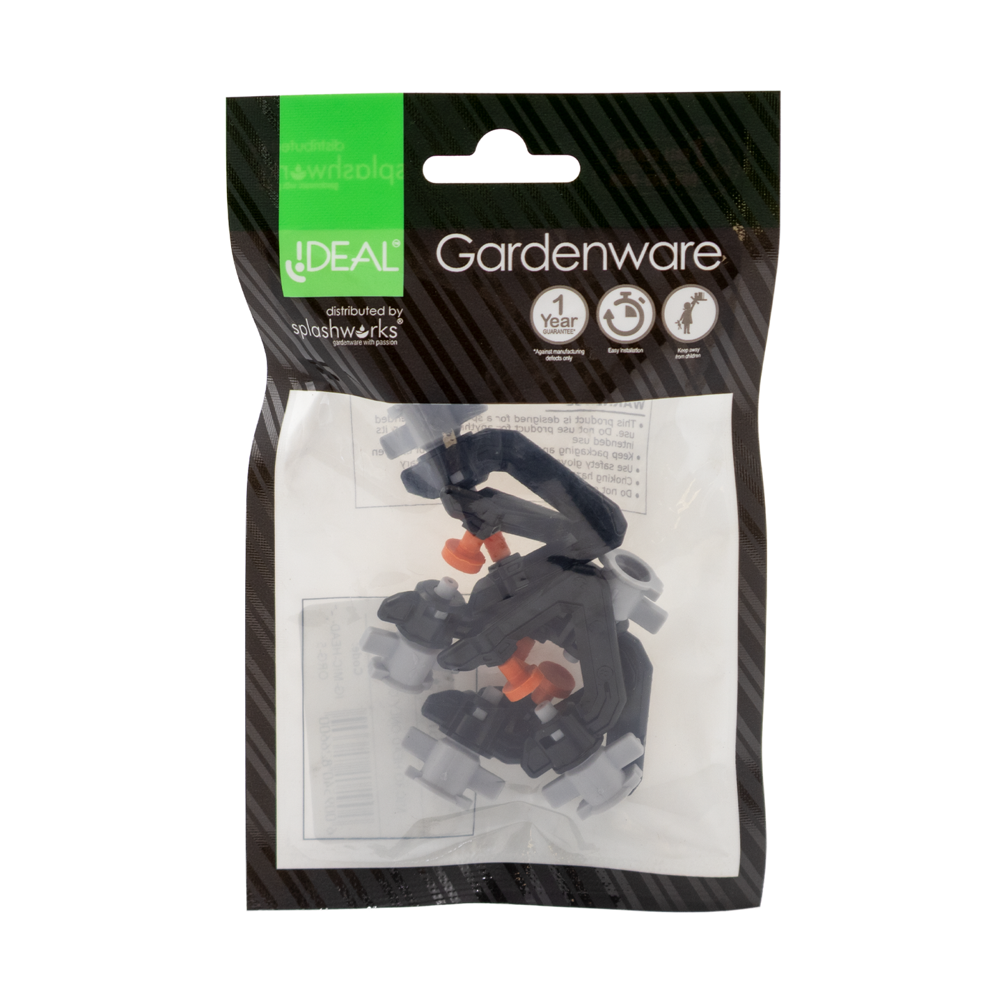 Micro Spray Head – 360° Full Circle, 0.2–0.5m Range, 0.3–1.0 L/min, Orange (5 Pack)