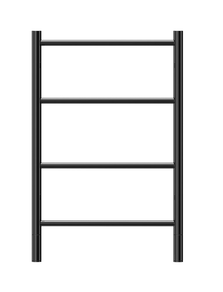 Heated Towel Rail - Jeeves, Spartan I, 460x520mm, Straight, Black Coated, Right Application