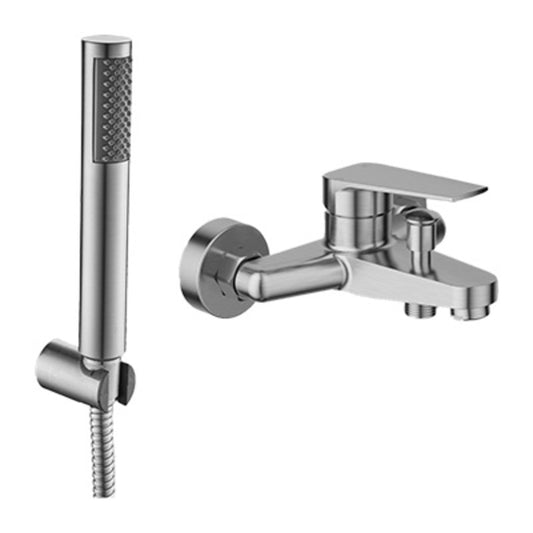 Bath Mixer – Luna Icon Range, Brushed Stainless Steel Finish