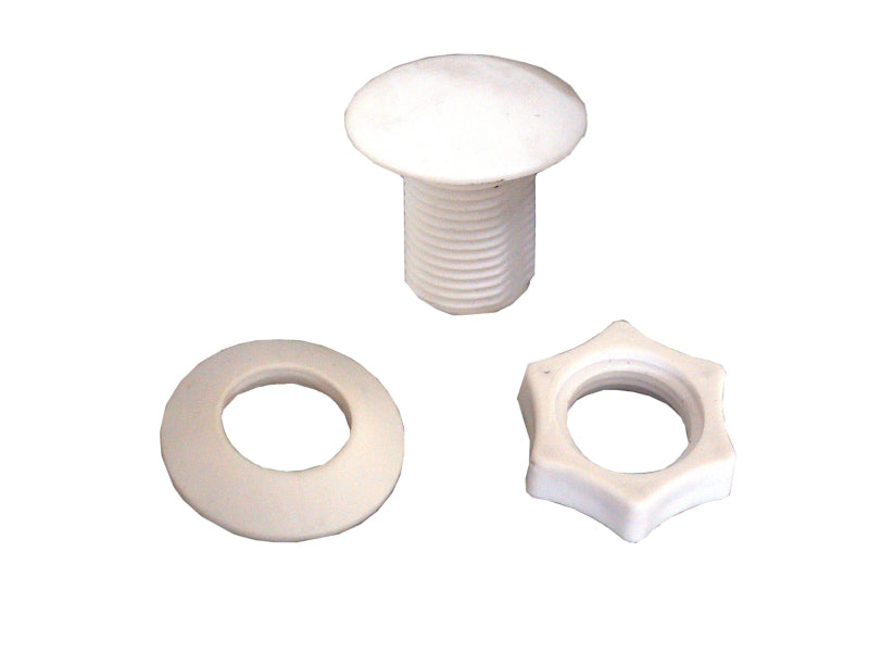 Cistern Stopper and Backnut, white