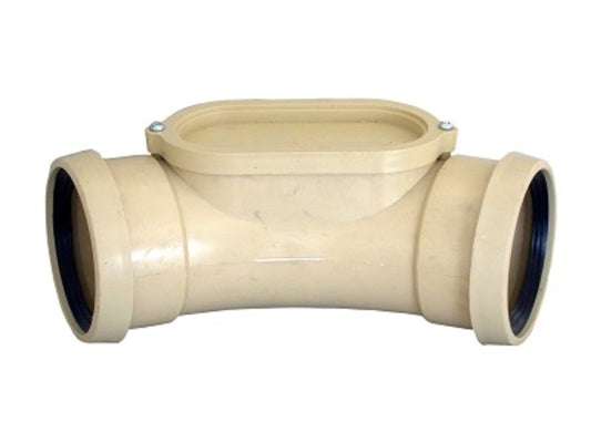 Bend - Underground, Plastic, with Inspection Eye, 110mmx45°