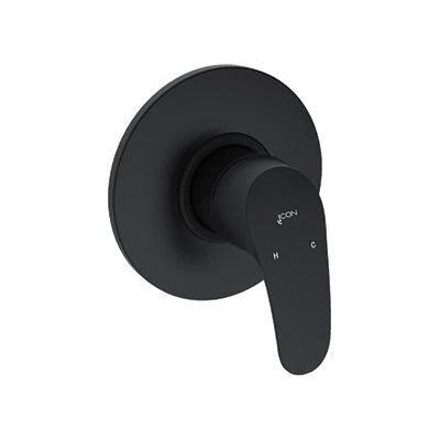 Shower/Bath Mixer/Concealed Mixer – Pisces II, Icon Range, Conventional Bathroom, Matt Black Finish