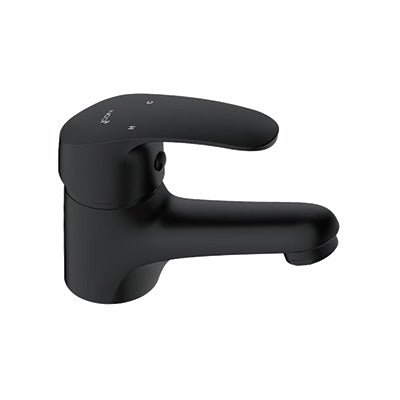 Basin Mixer – Pisces II, Icon Range, Conventional Bathroom Tap, Matt Black Finish