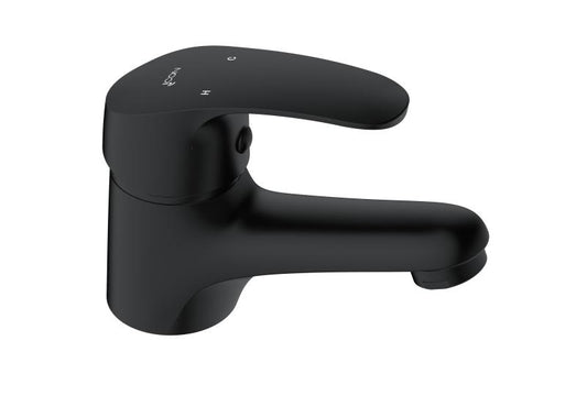 Basin Mixer – Pisces Loop Icon Range, Conventional Bathroom Tap, Matt Black Finish