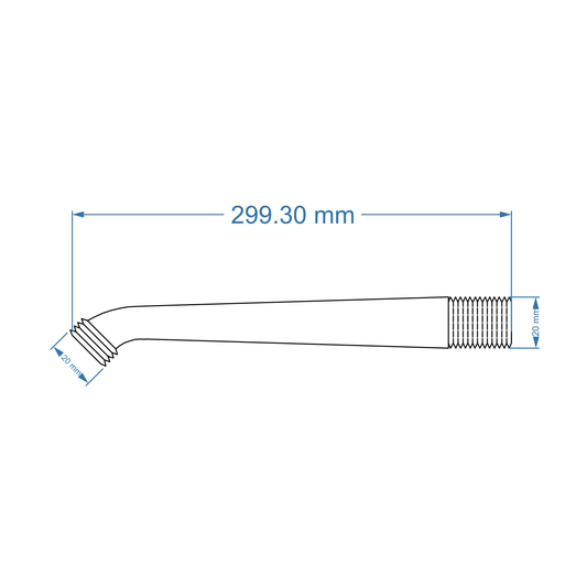 Shower Arm - Contractor, Chrome Plated