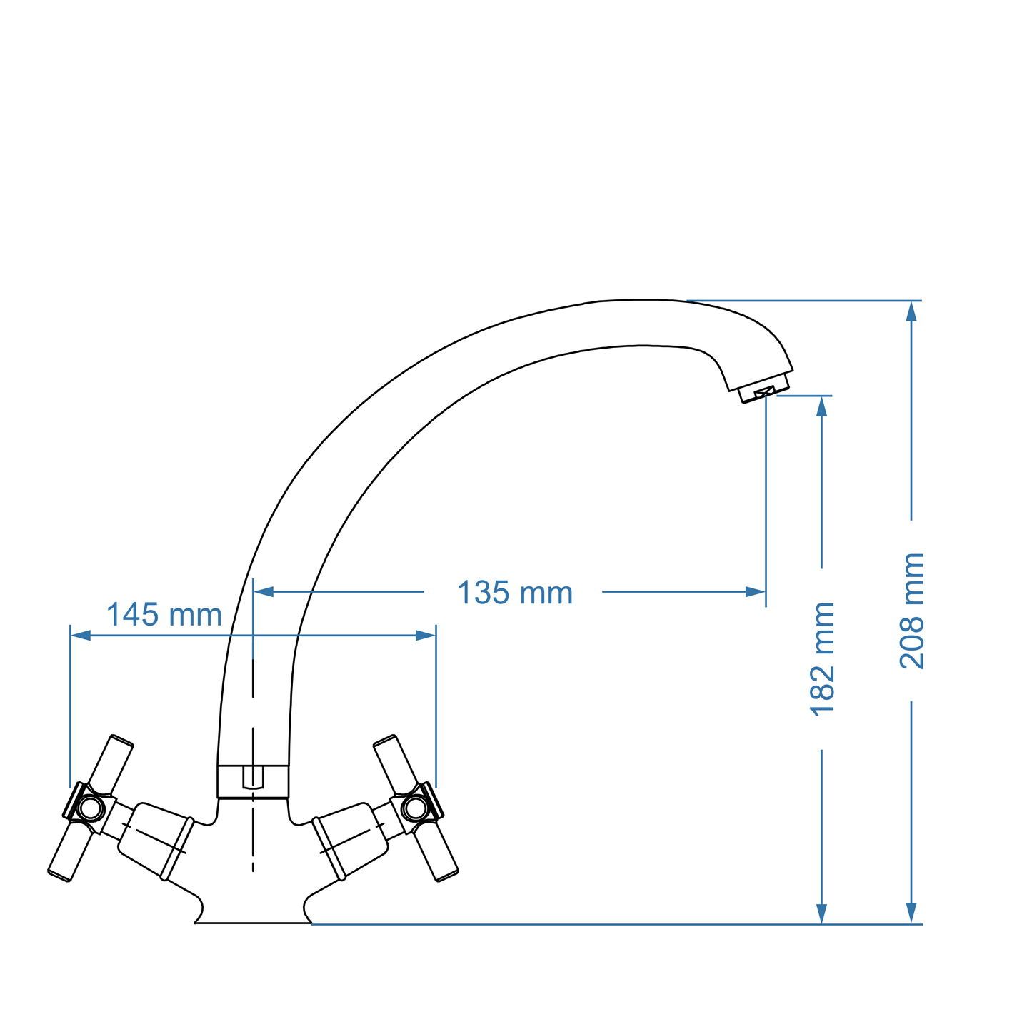 Basin Mixer – Scorpio Icon Range, Conventional Bathroom Tap