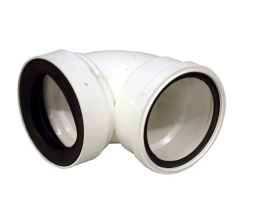 Pan Connector - Above Ground, Bent, Plastic, 110mm