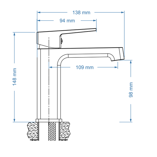 Basin Mixer – Studio Icon Range, Modern Bathroom Tap