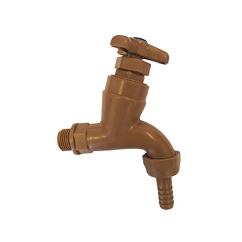 Bibtap - Hosebibtap, Plastic, Brown, 1/2"x1/2"
