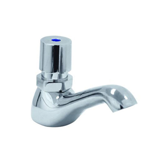 Deman Tap - Pillar Tap, Chrome Finish, 1/2"