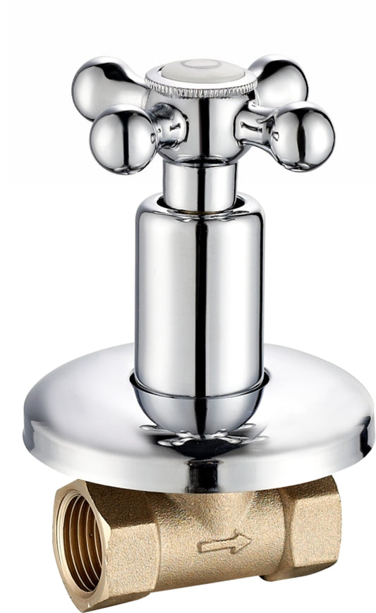 Undertile Stoptap 1/2" FxF – Victory Icon Range, Conventional Bathroom Tap
