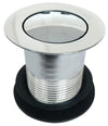 Waste - Basin Waste, Pop-Up Plug, Stainless Steel, Chrome Finish, Unslotted, 32mm