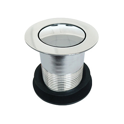 Waste - Basin Waste, Pop-Up Plug, Stainless Steel, Chrome Finish, Unslotted, 32mm