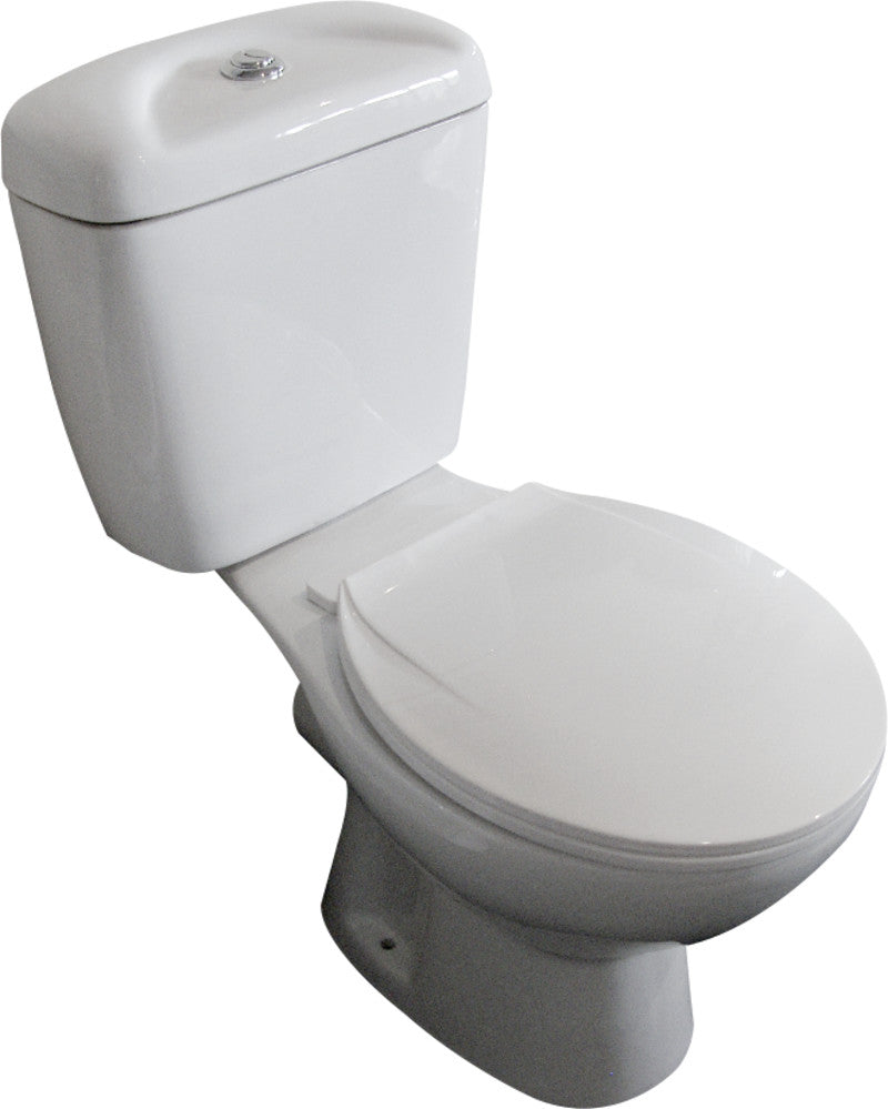 Close Coupled Suite Wensbury - Round, Polished White, Top Flush