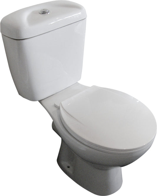 Close Coupled Suite Wensbury - Round, Polished White, Top Flush