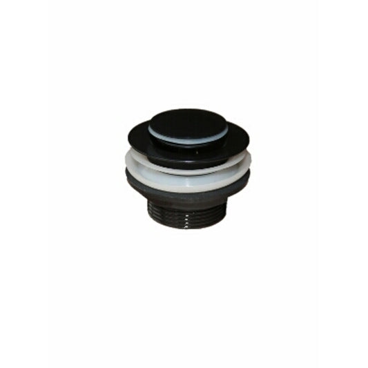 Waste - Bath/Sink Waste, Pop-Up Plug, Stainless Steel, Matt Black Finish, 40mm