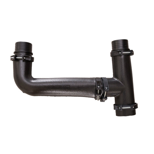 Trap - For Washtrough/Double Bowl Sink, Flexible, Black Trap, 40mmx600mm