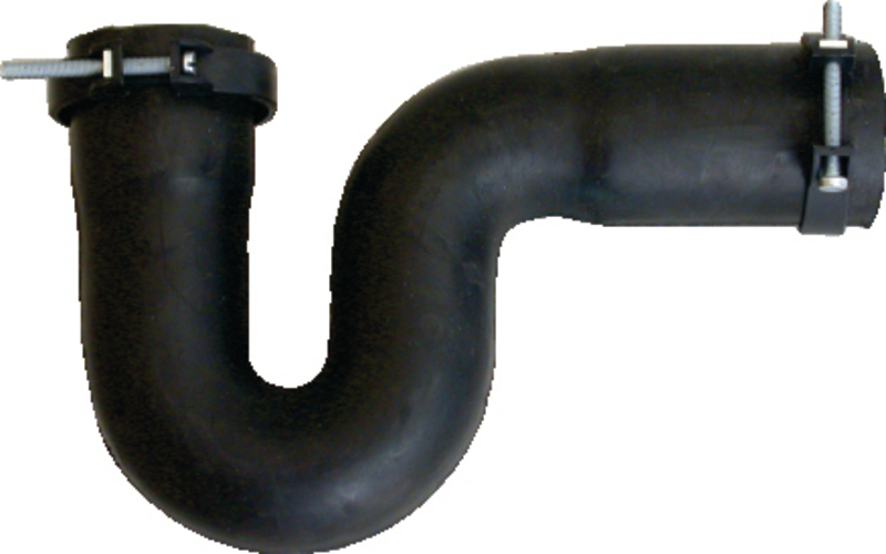 Trap - Plain, P-trap, 40mmx40mm, Flexible, Black