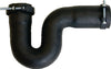 Trap - Plain, P-trap, Mini, 40mmx40mm, Flexible, Black