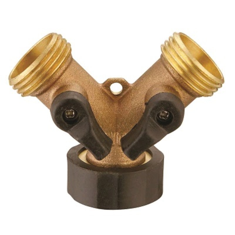 Adaptor - Y-Piece, with Levers, Brass